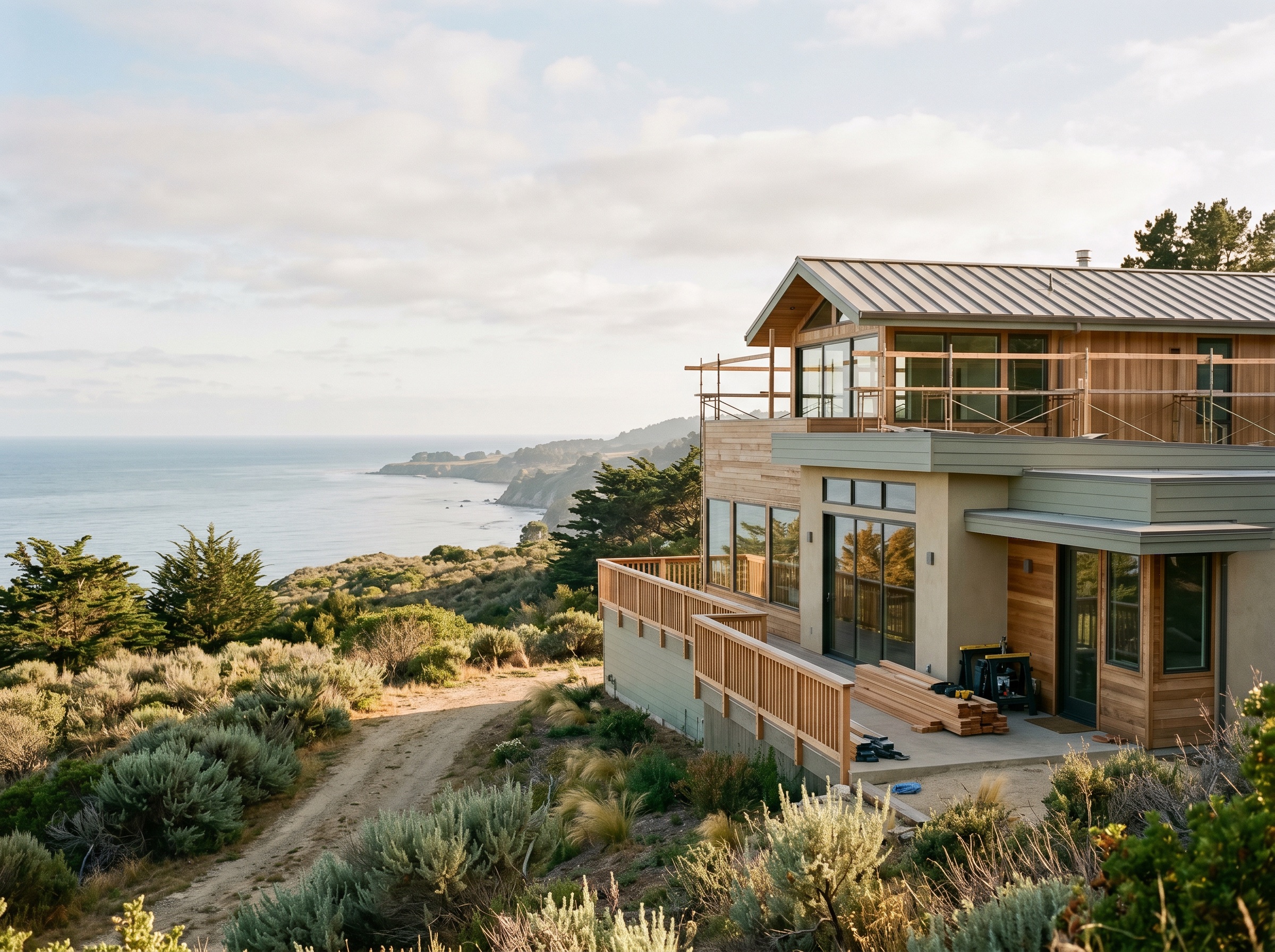 Coastal Santa Cruz home under renovation